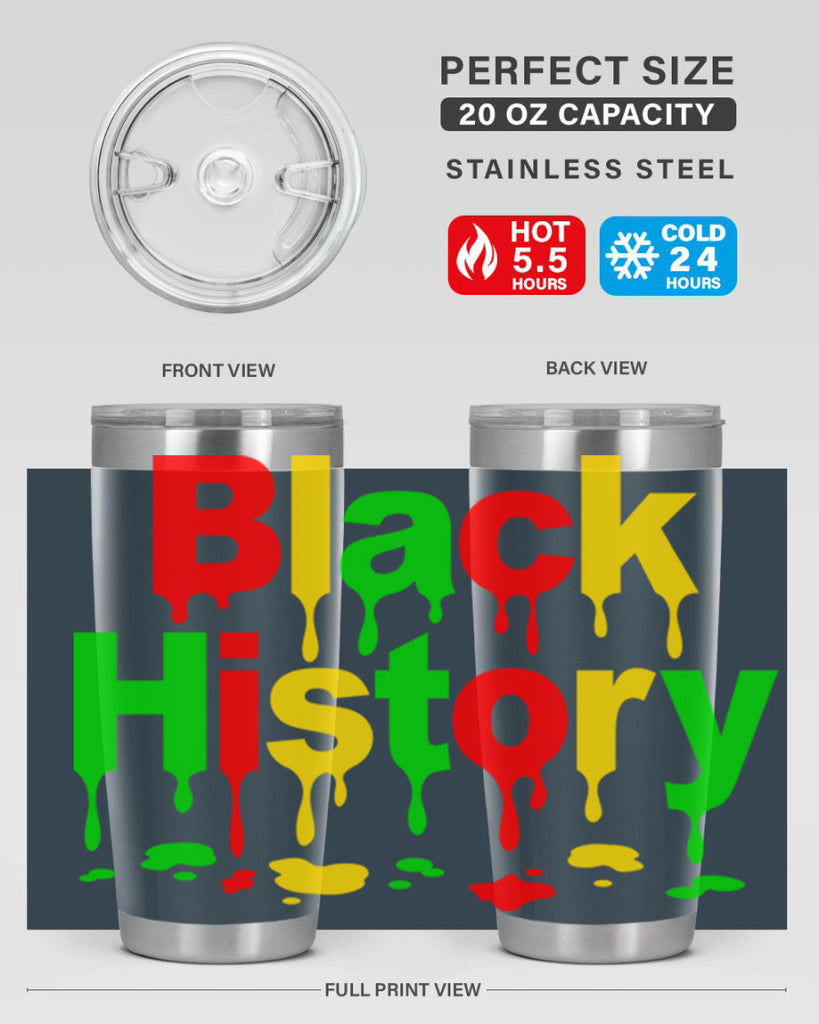 black history drip 241#- black words phrases- Cotton Tank