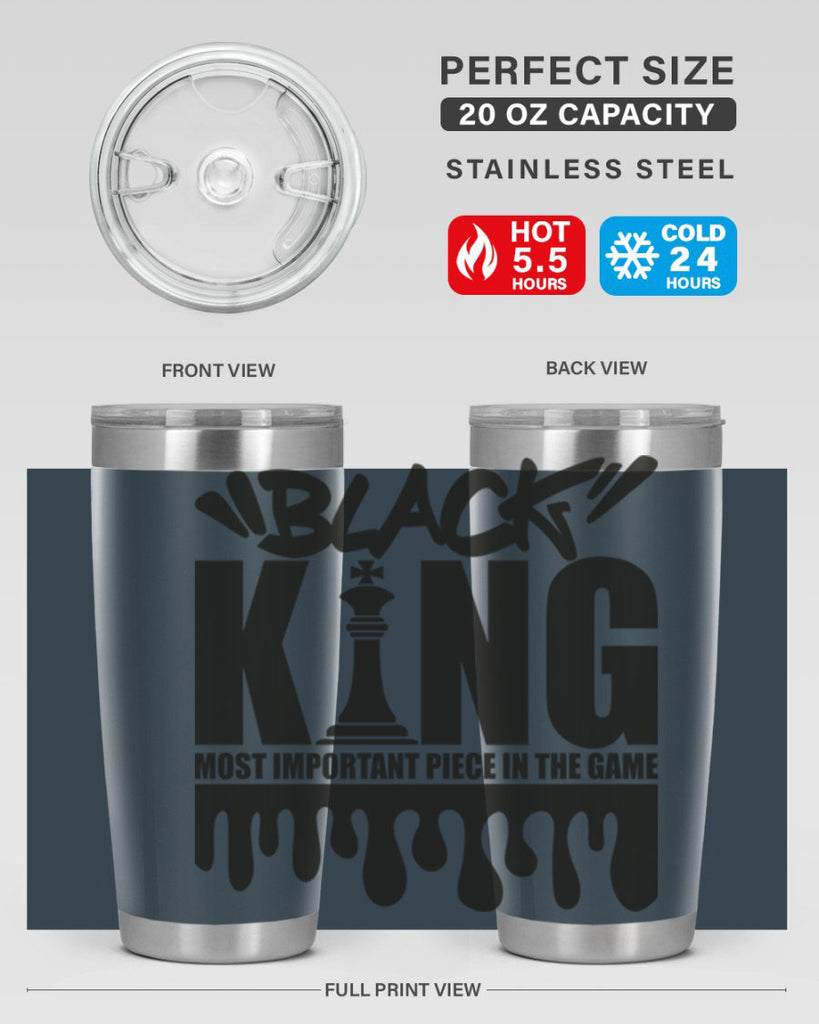 black king 214#- black words phrases- Cotton Tank