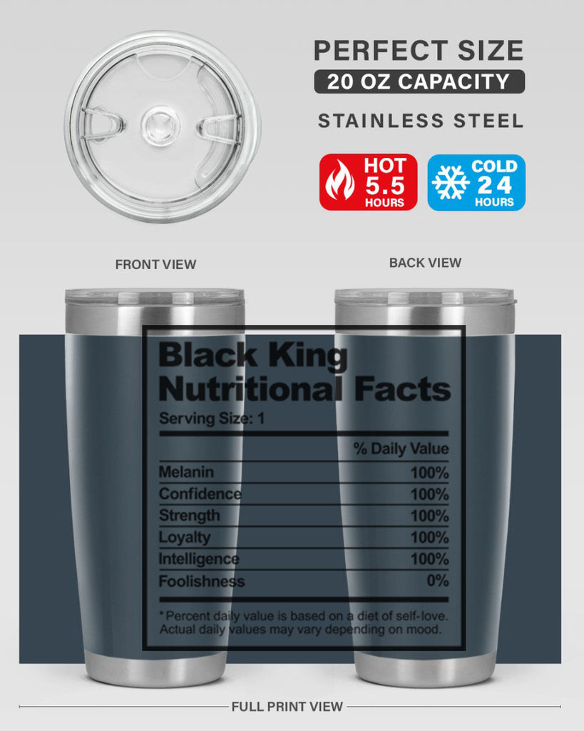 black king nutritional facts 231#- black words phrases- Cotton Tank
