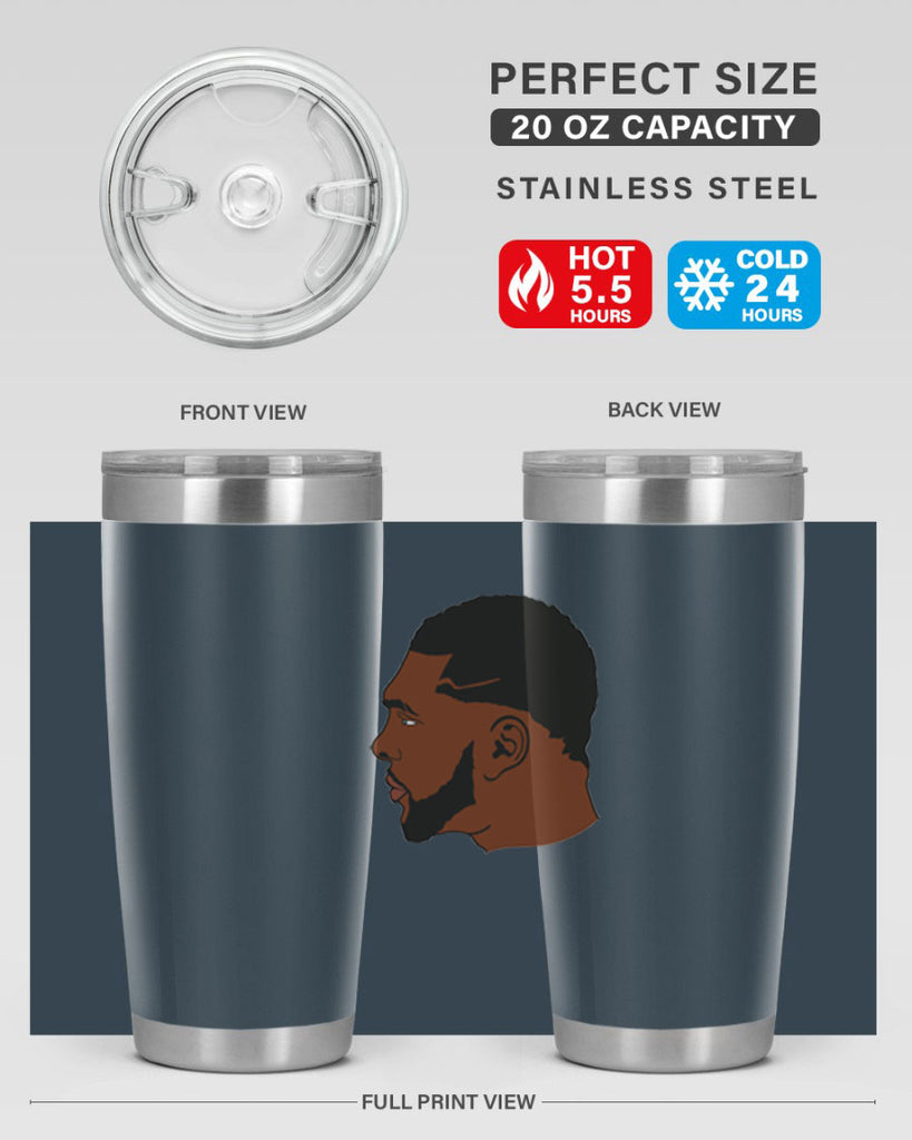 black man 26#- black men - boys- tumbler
