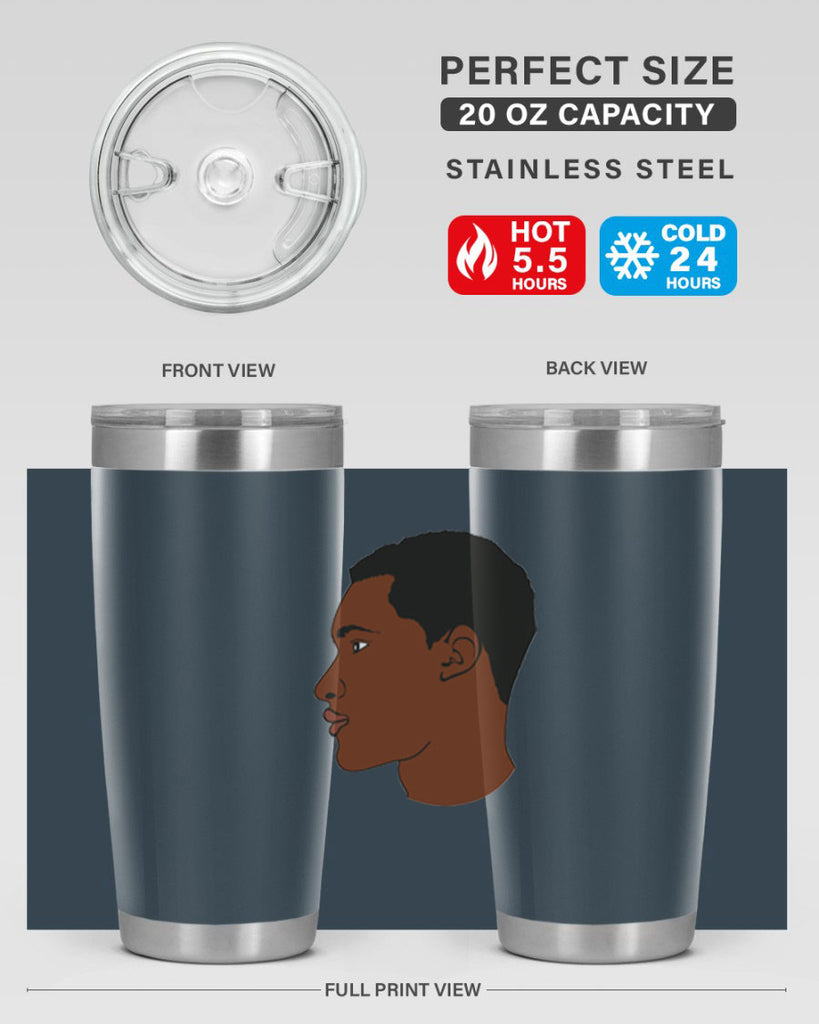 black man 34#- black men - boys- tumbler
