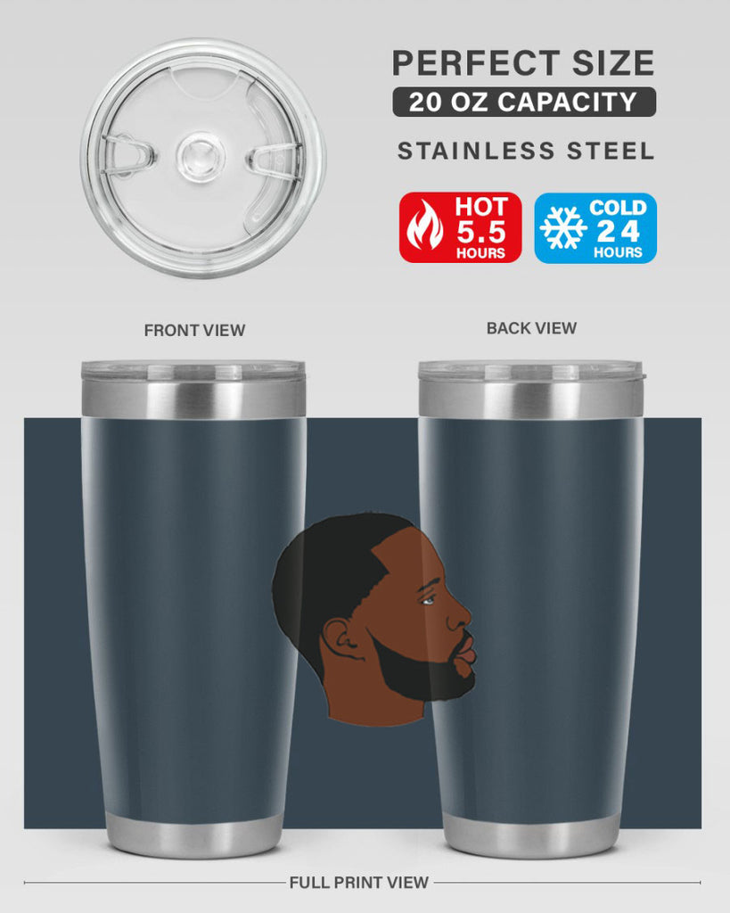 black man 35#- black men - boys- tumbler