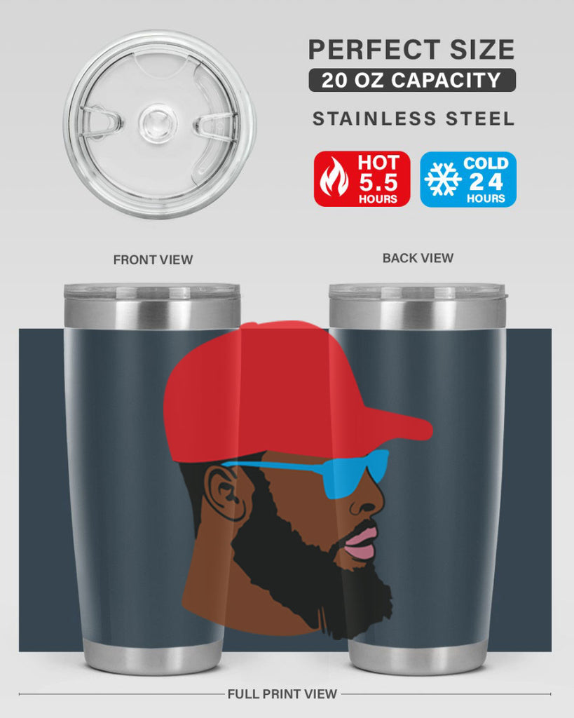black man style 1#- black men - boys- tumbler