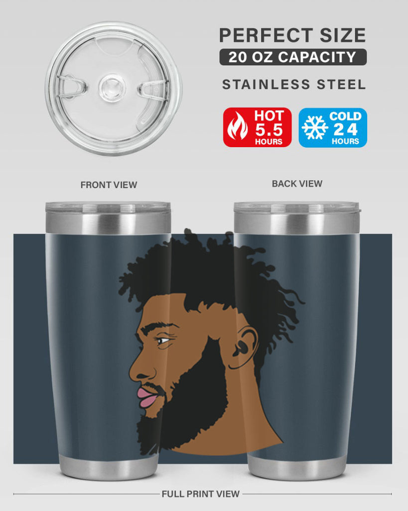 black man style 3#- black men - boys- tumbler