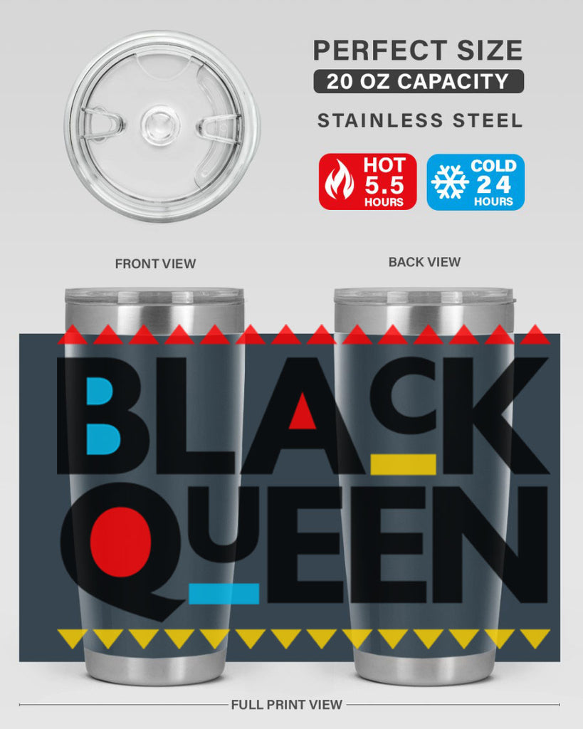 black queen 222#- black words phrases- Cotton Tank
