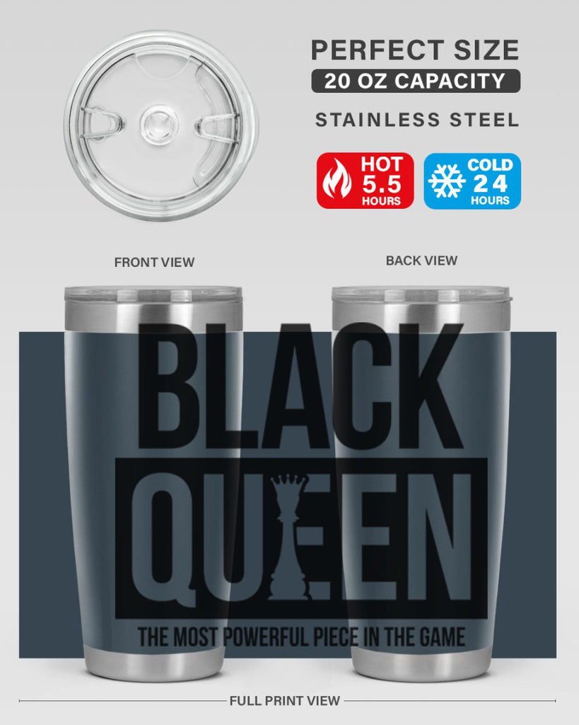 black queen chess 224#- black words phrases- Cotton Tank