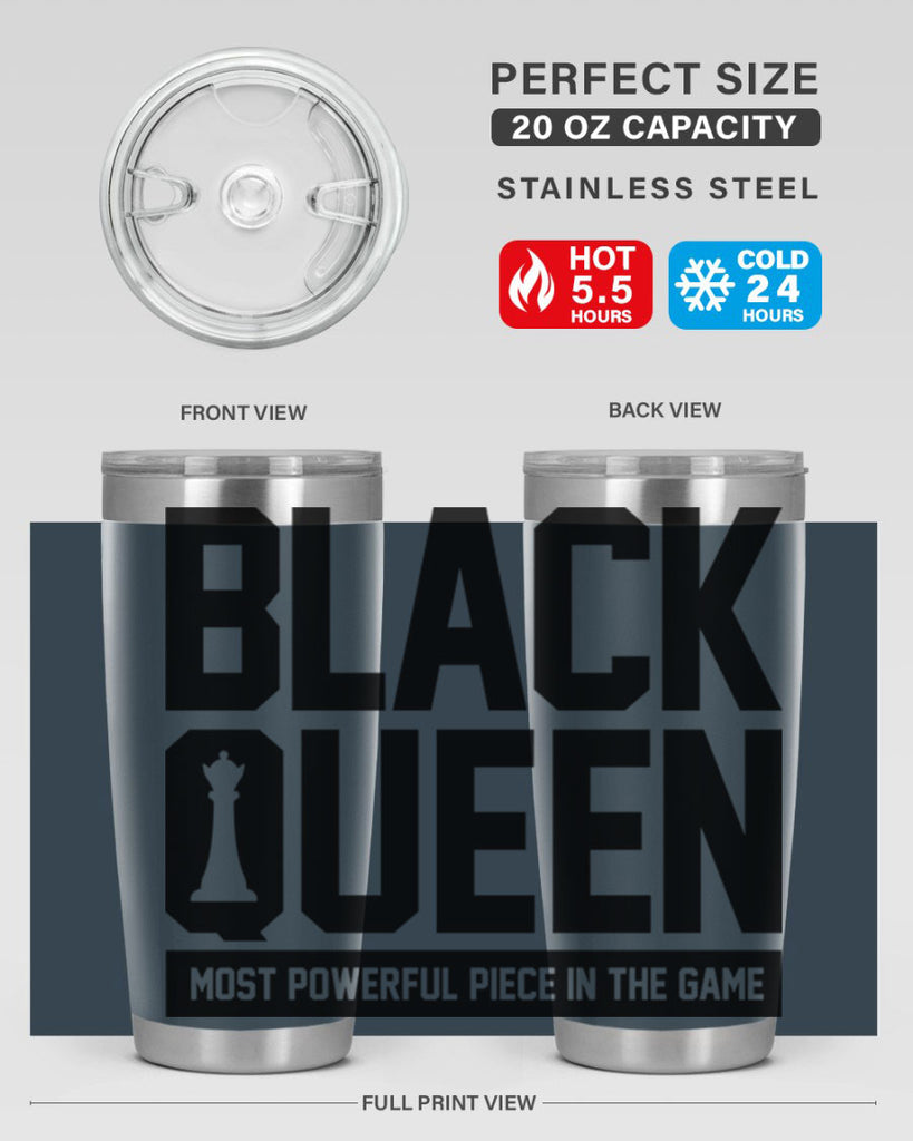black queenchess 194#- black words phrases- Cotton Tank