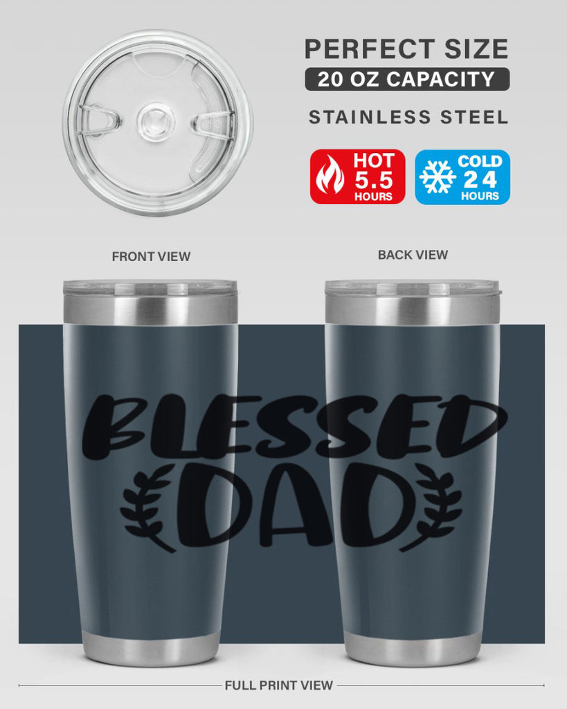 blessed dad 36#- dad- Tumbler