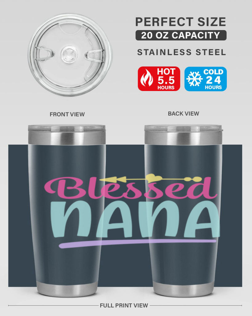 blessed nana 60#- grandma - nana- Tumbler