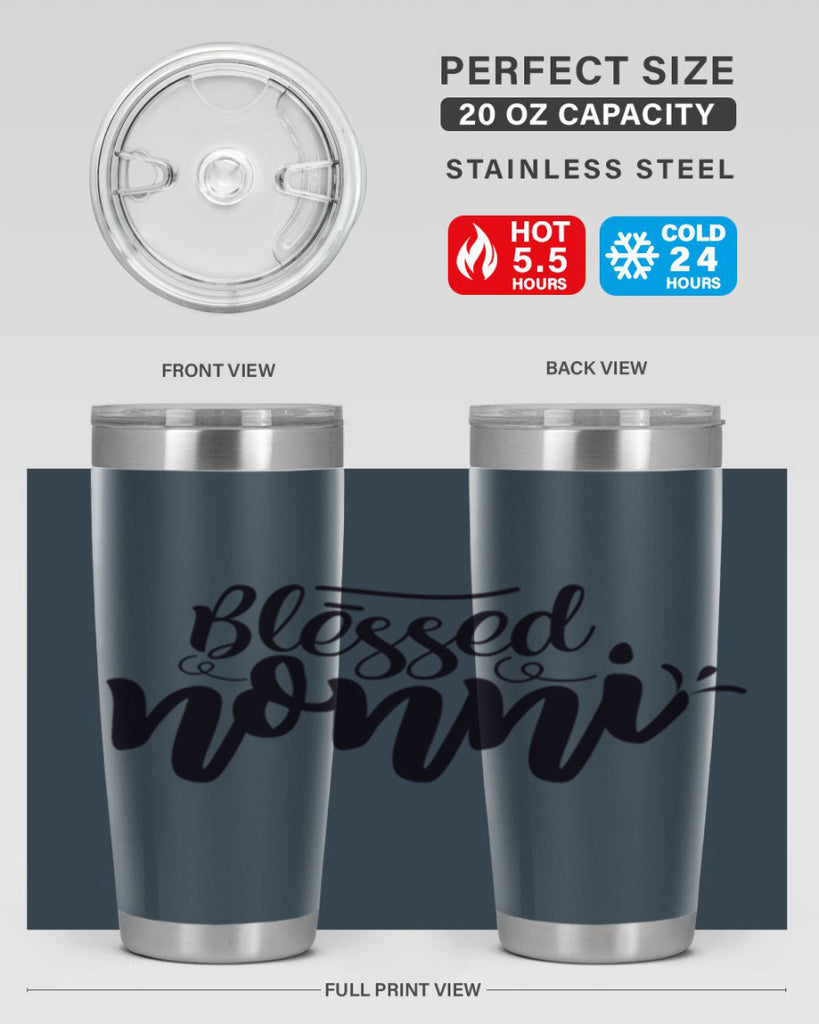 blessed nonni 57#- grandma - nana- Tumbler