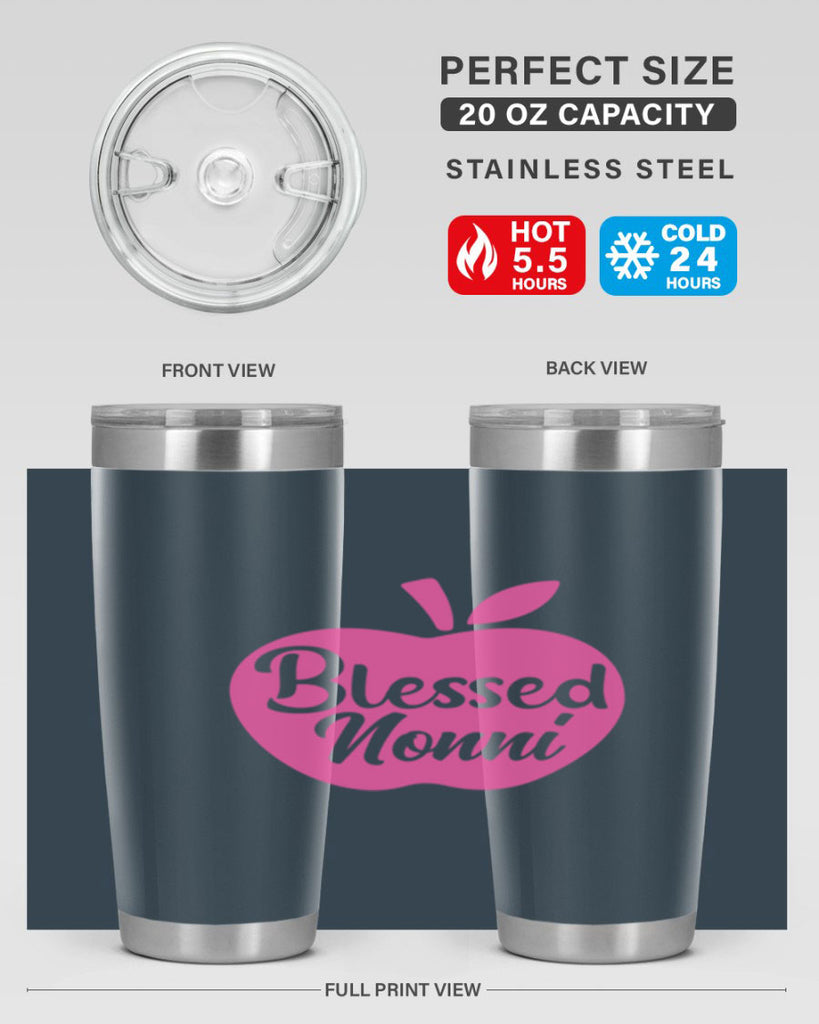 blessed nonni 58#- grandma - nana- Tumbler