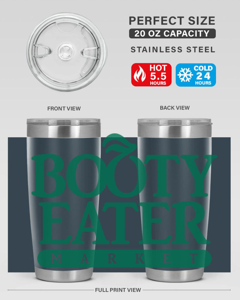 bootyeater 192#- black words phrases- Cotton Tank