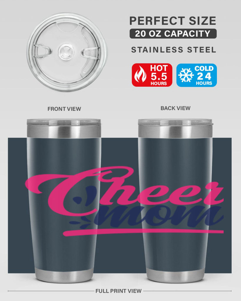 cheer mom 1745#- cheer- Tumbler