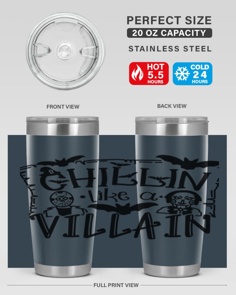 chillin like a villain 82#- halloween- Tumbler