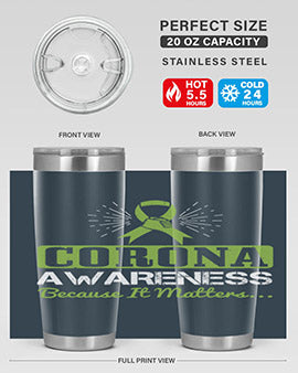 corona awareness because it matters Style 26#- corona virus- Tumbler