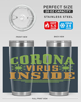 coronavirus inside Style 2#- corona virus- Tumbler