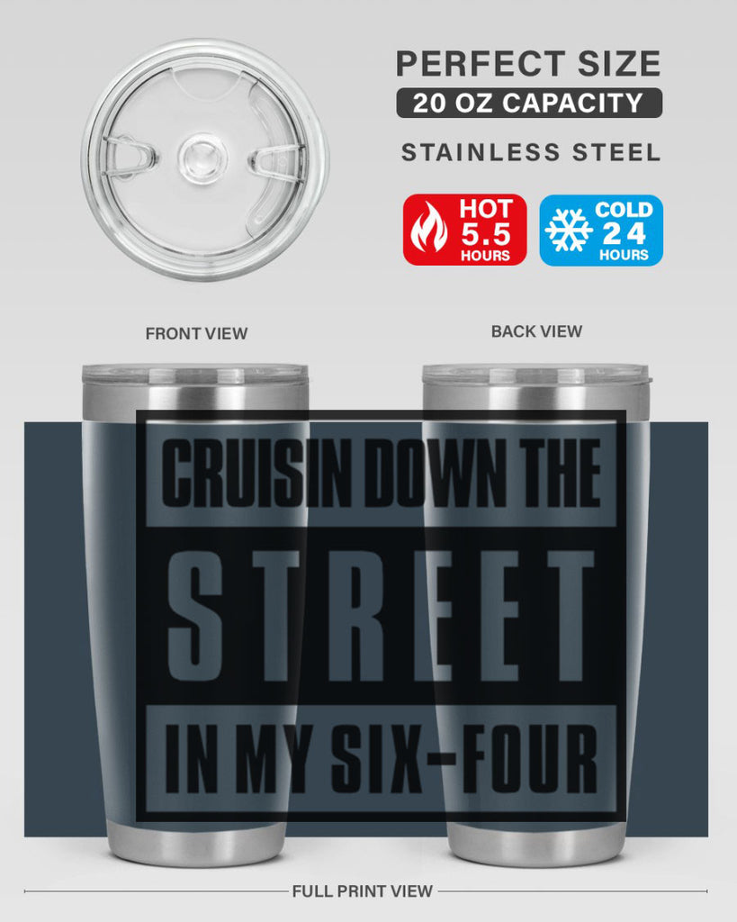 cruisin down the street 181#- black words phrases- Cotton Tank
