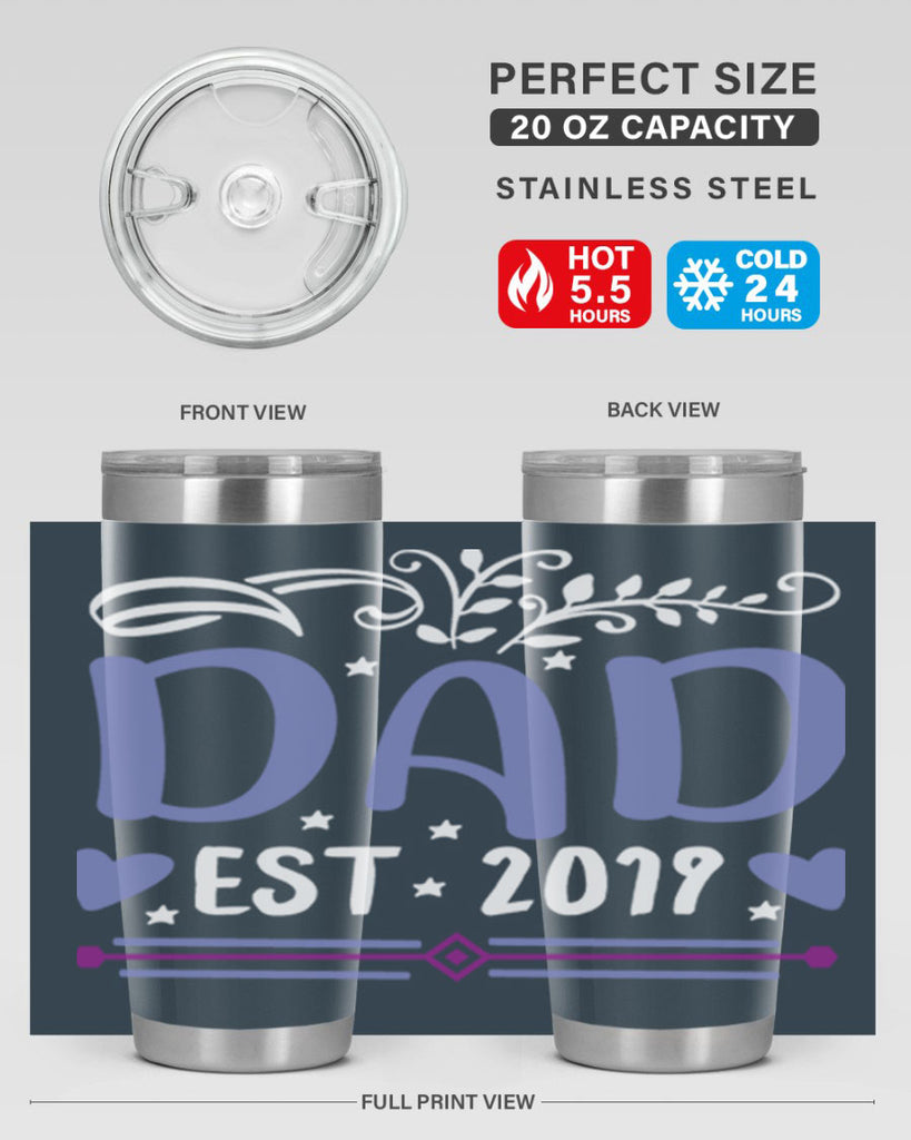 dad est 100#- fathers day- Tumbler