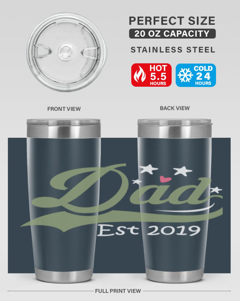 dad est 101#- fathers day- Tumbler
