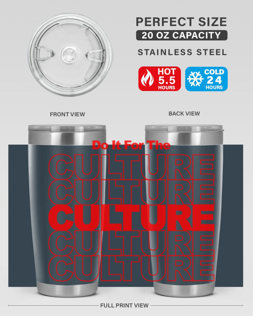 do it for the culture 170#- black words phrases- Cotton Tank