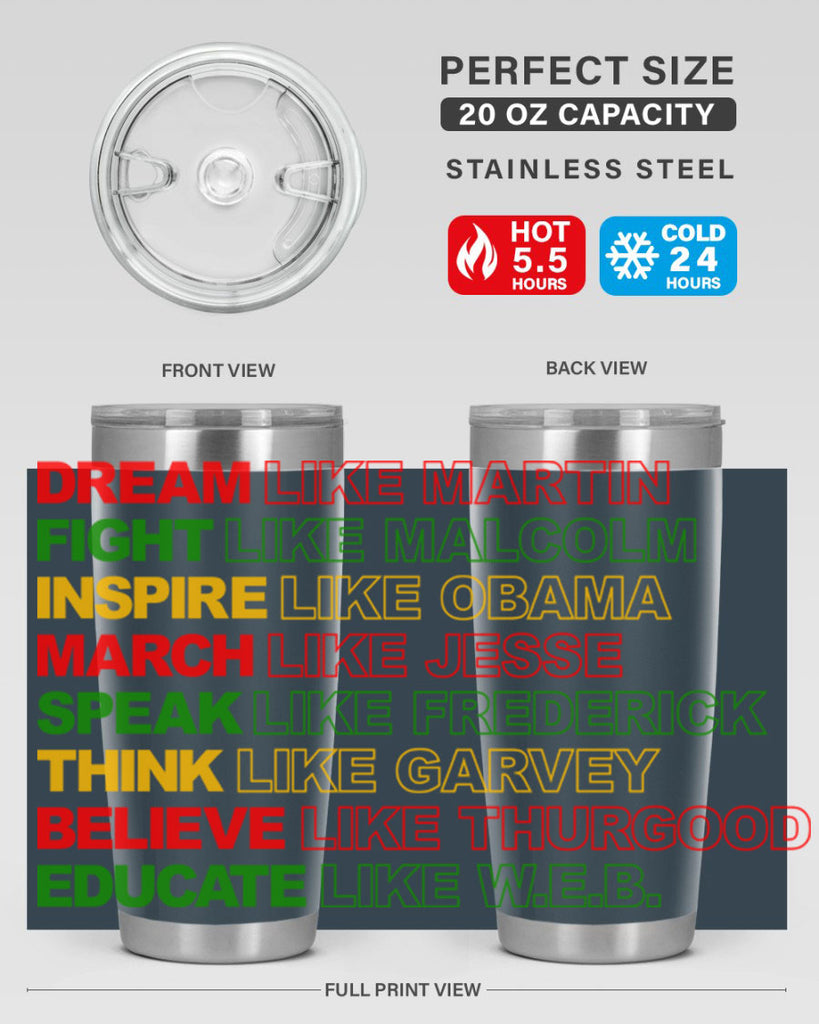 dream like martin 165#- black words phrases- Cotton Tank