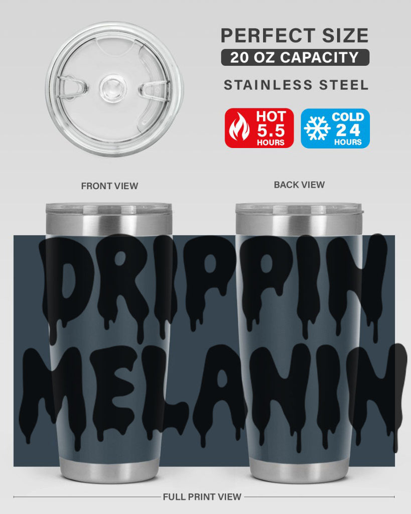 drippinmelanin  160#- black words phrases- Cotton Tank