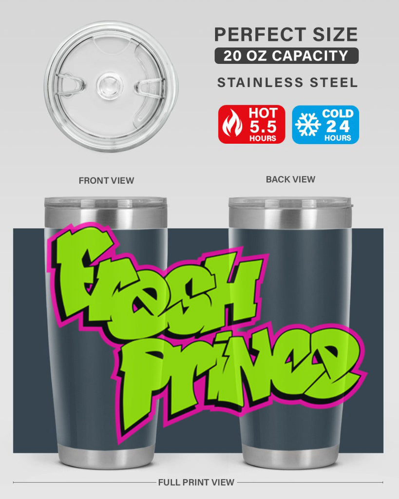 fresh prince 146#- black words phrases- Cotton Tank