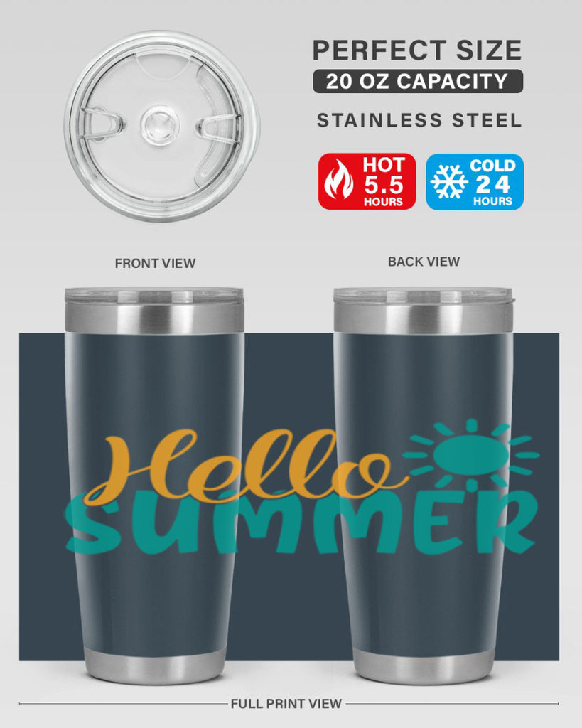 hello summer Style 98#- summer- Tumbler