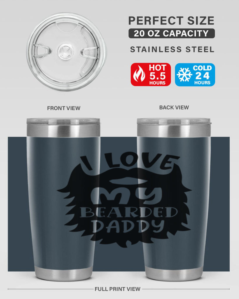 i love my bearded daddy Style 248#- baby- tumbler