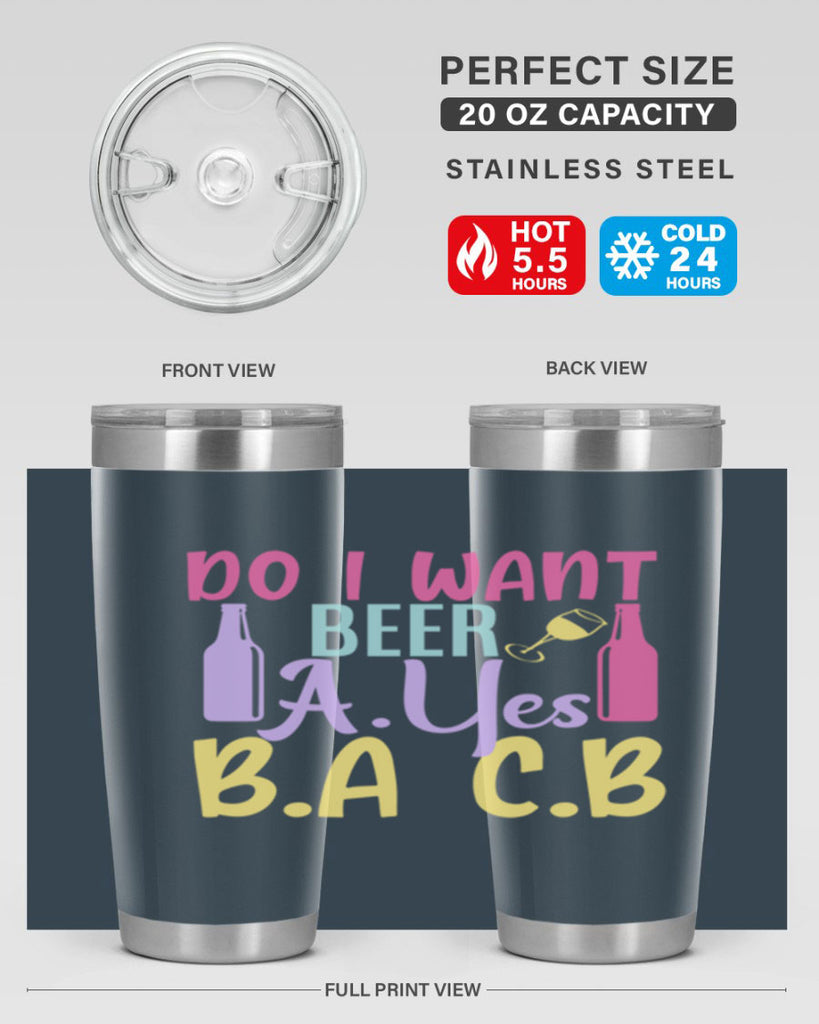 i want beer ayes ba cb 142#- beer- Tumbler