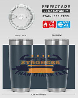 i’m stronger than diabetes Style 23#- diabetes- Tumbler
