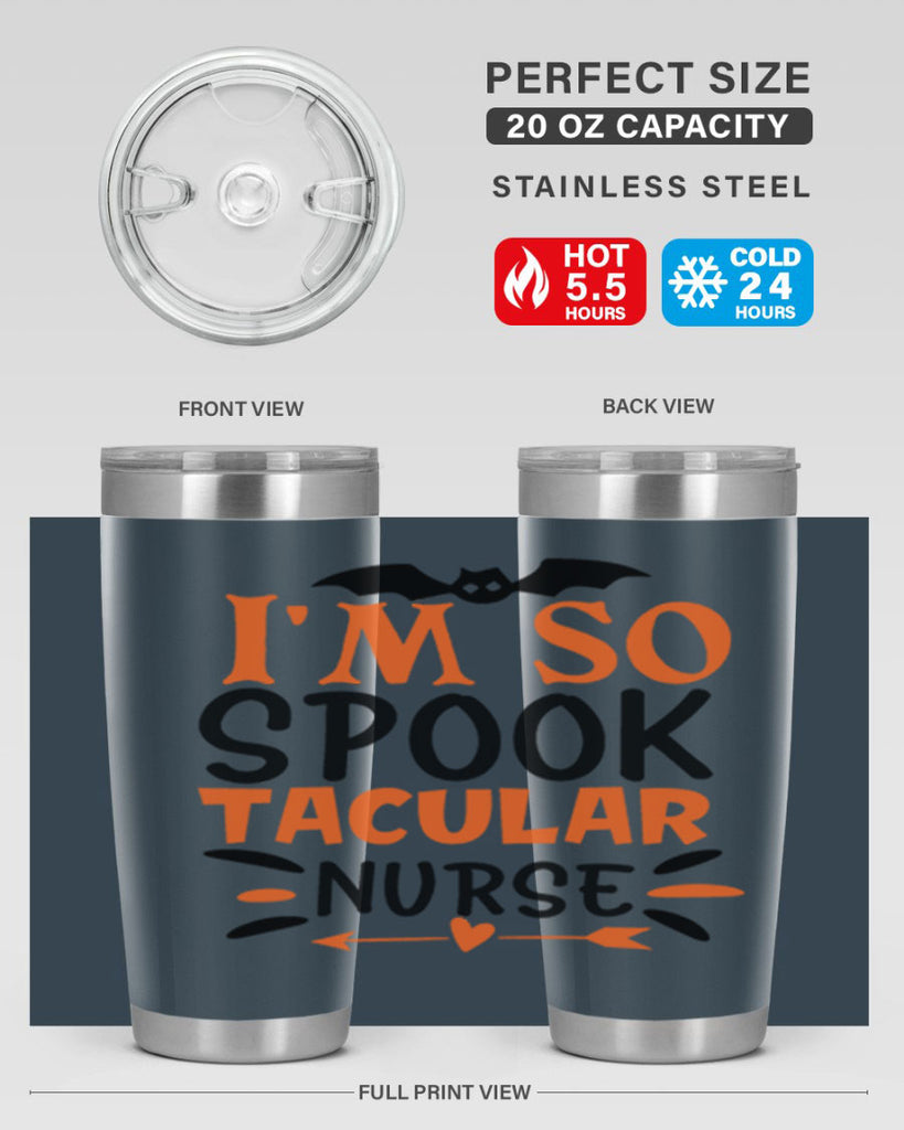 im so spooktacular nurse 111#- halloween- Tumbler