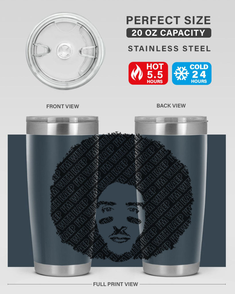 imwithkaep 24#- black men - boys- tumbler