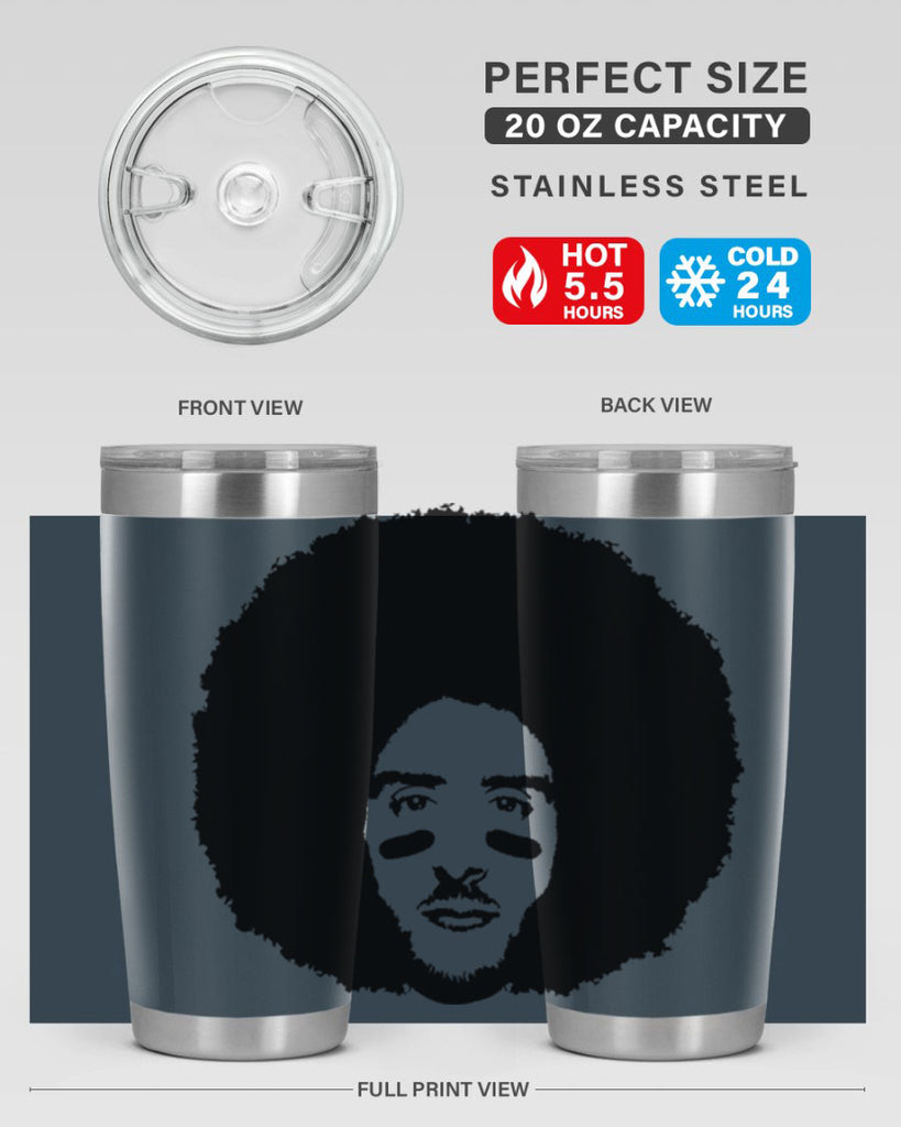 kaepernick 23#- black men - boys- tumbler