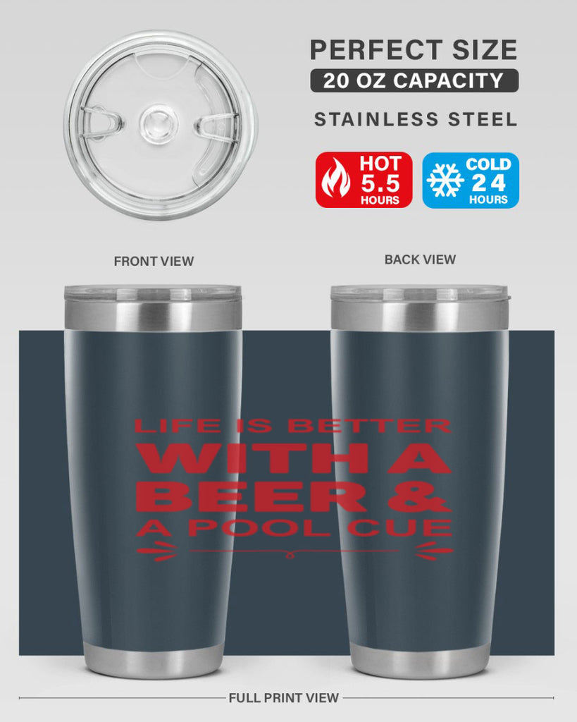 life is better 64#- beer- Tumbler