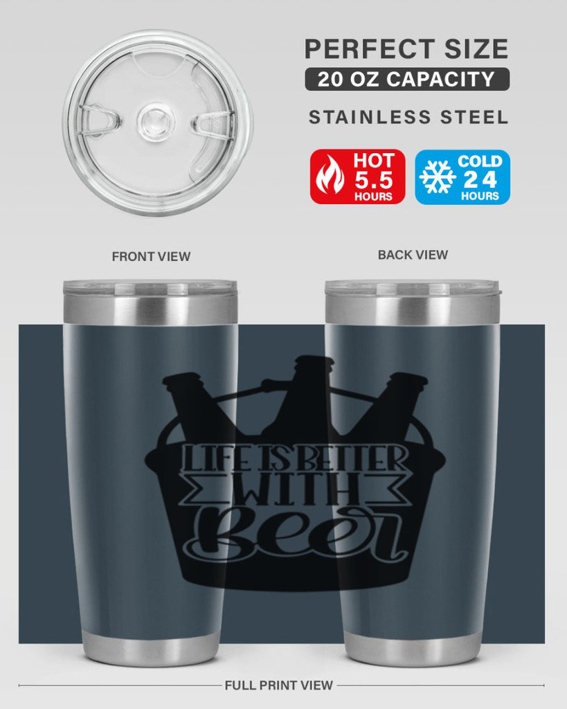 life is better with beer 27#- beer- Tumbler
