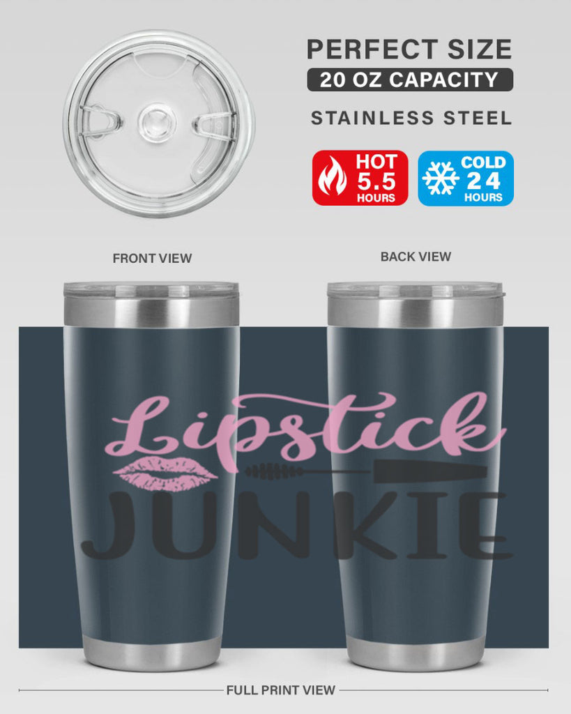 lipstick junkie Style 154#- make up- Tumbler