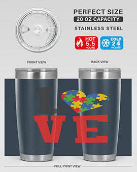 love Style 29#- autism- Tumbler
