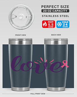 love Style 7#- breast cancer- Tumbler