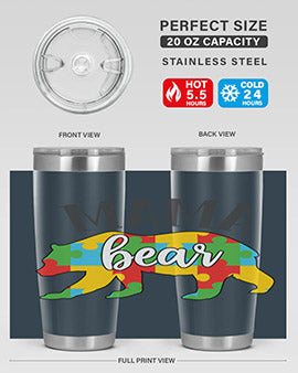 mama bear Style 32#- autism- Tumbler