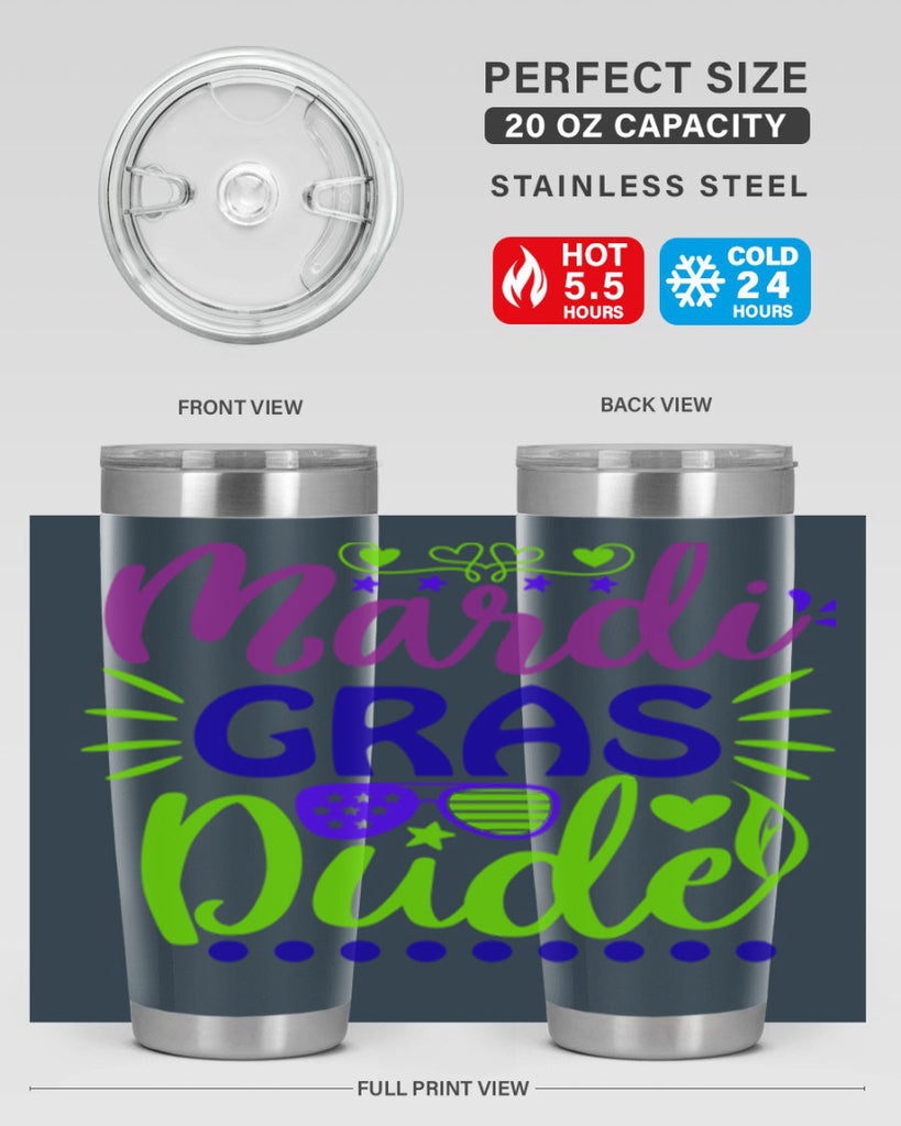 mardi gras dude 9#- mardi gras- Tumbler