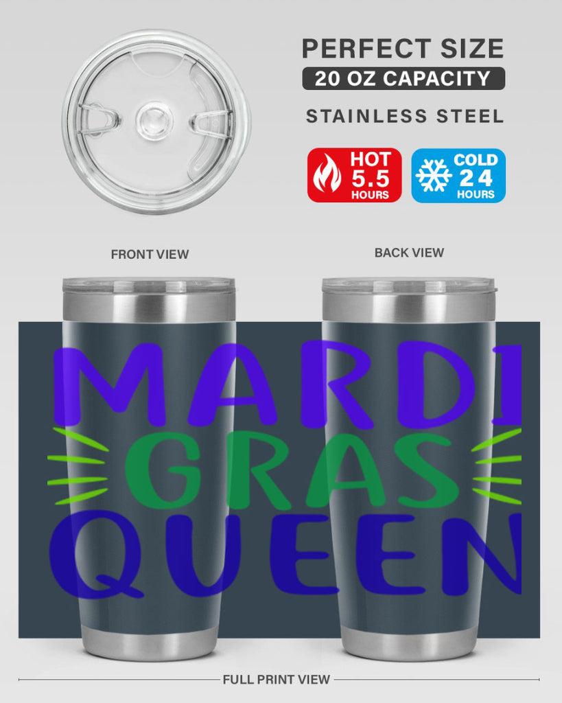 mardi gras queen 7#- mardi gras- Tumbler