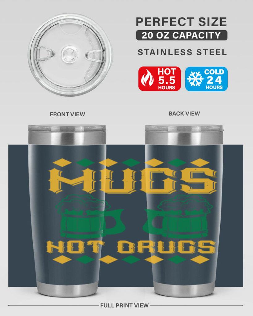 mugs not drugs 59#- beer- Tumbler