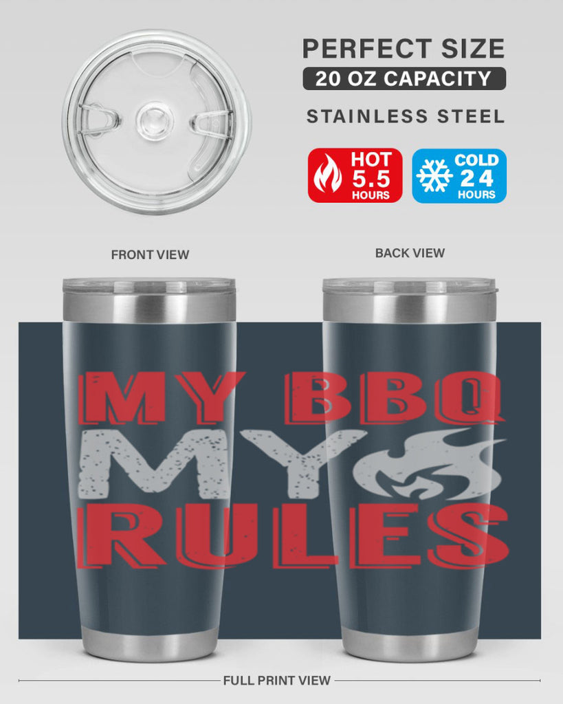 my bbq my rule 22#- bbq- Tumbler