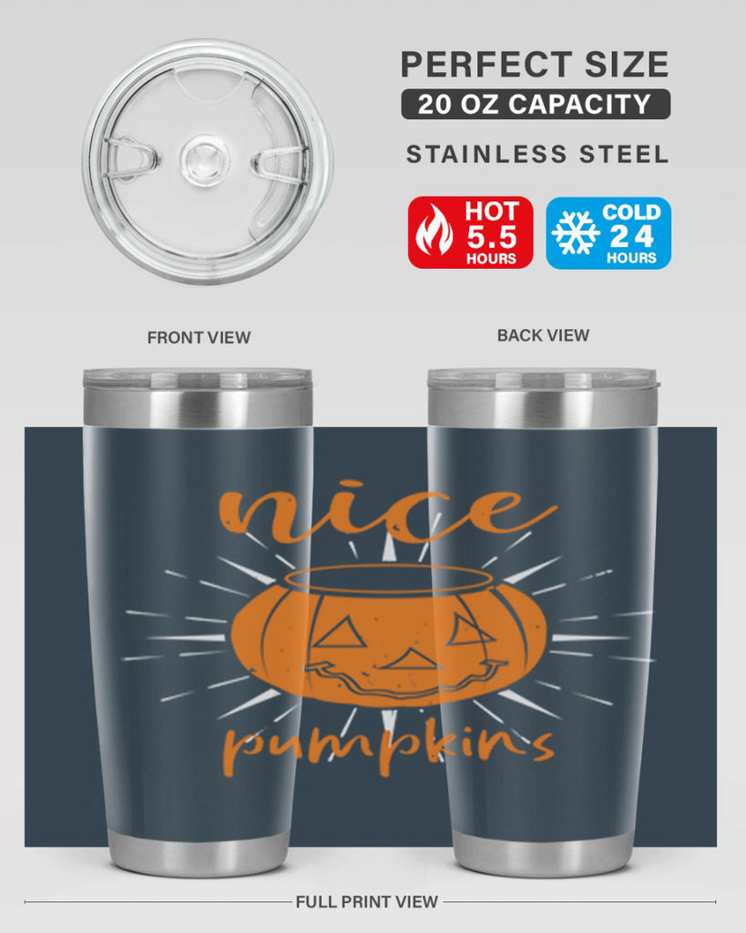 nice pumpkins 138#- halloween- Tumbler