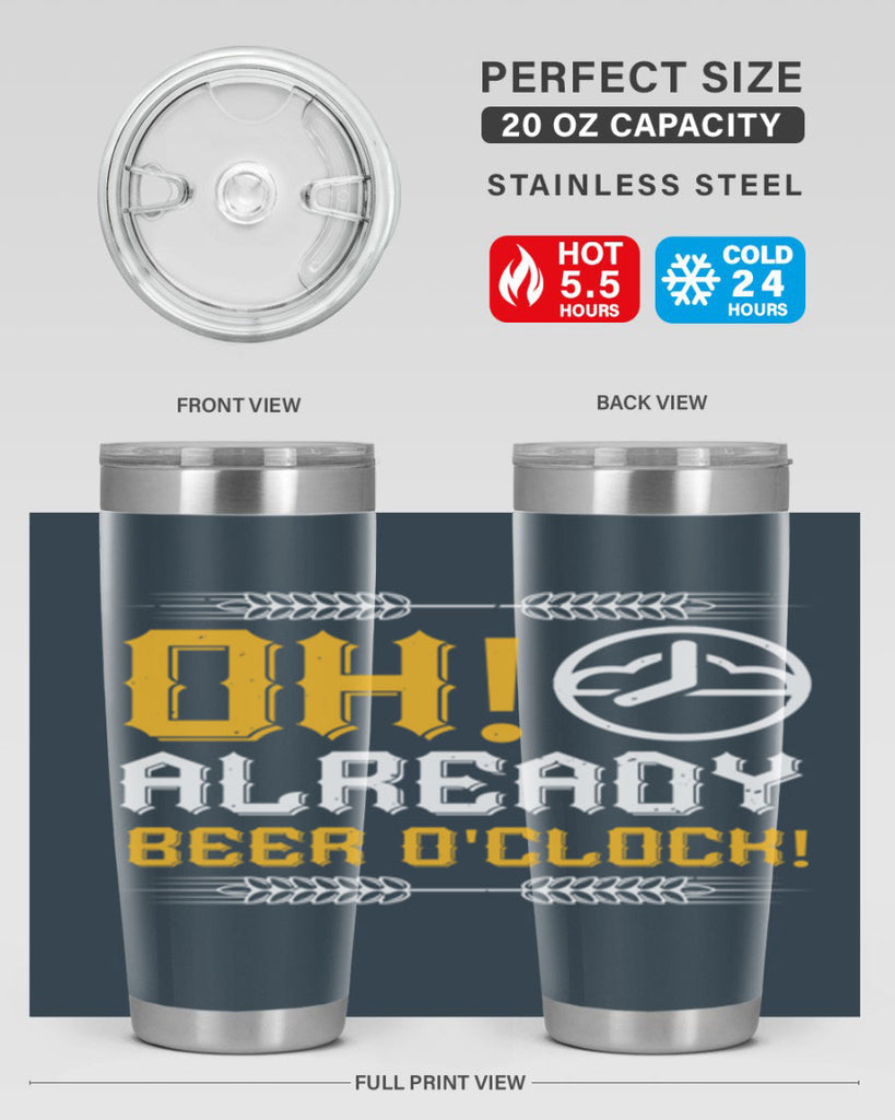 oh already beer oclock 54#- beer- Tumbler