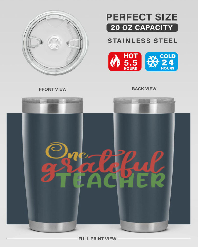 one grateful teacher Style 168#- teacher- tumbler