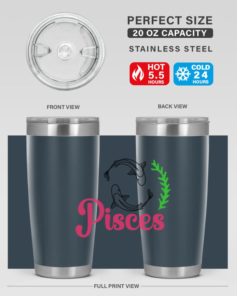 pisces 372#- zodiac- Tumbler