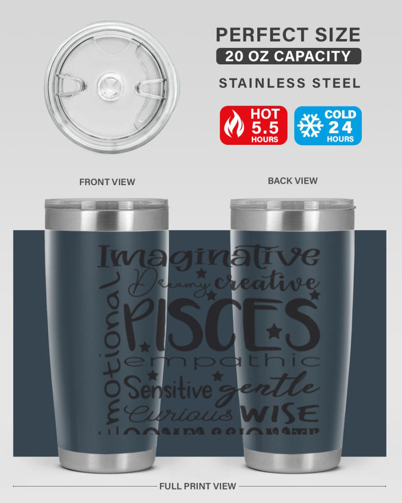 pisces 570#- zodiac- Tumbler