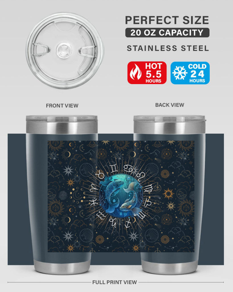 pisces Straight 366#- zodiac- Tumbler